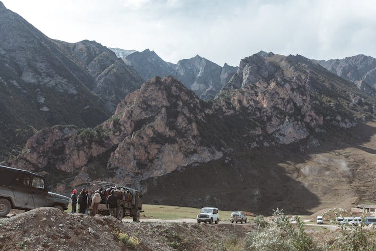 People On Mountain Pass