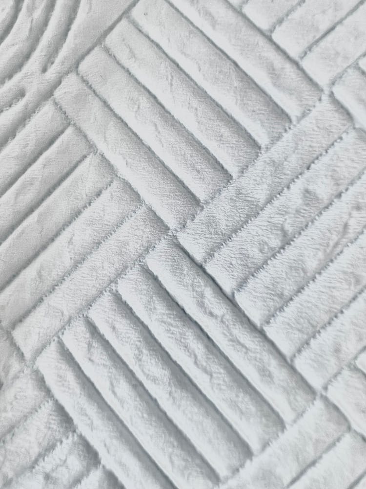 A White Fabric With Lines