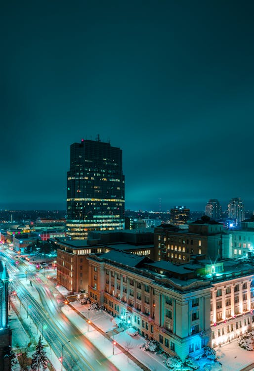 Free City Lights Stock Photo