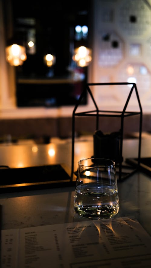 레스토랑, 메뉴, 물의 무료 스톡 사진