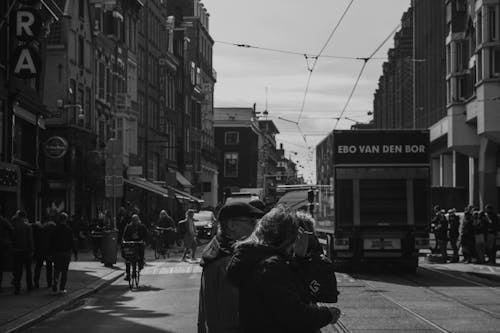 Základová fotografie zdarma na téma Amsterdam, budova, lidé