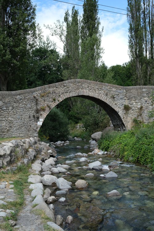 A Short of a River Under A Small Brigde 