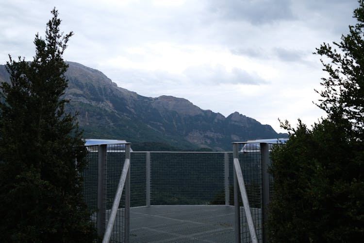 A Shot From An Observation Deck at Mountains 