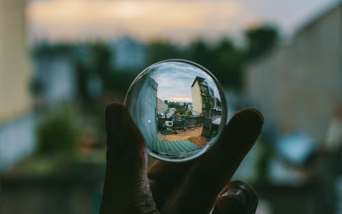 Free Clear Sphere Crystal Stock Photo
