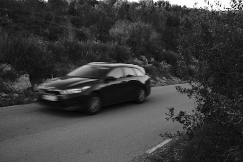 Free Car on Road Stock Photo