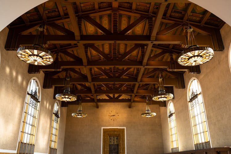 Wooden Ceiling In Temple