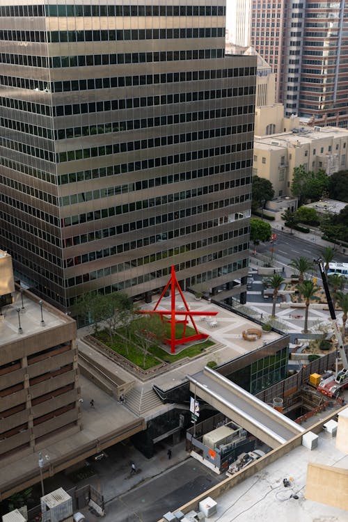 High View on Street and Glassed Buildings