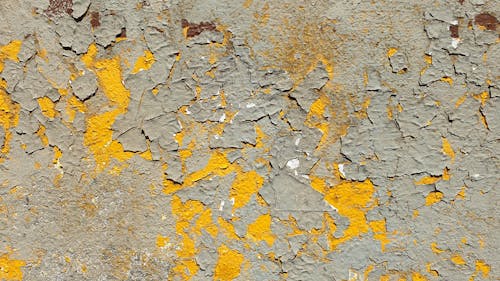 Yellow and Gray Concrete Wall