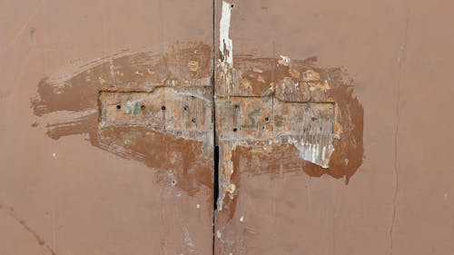 A Brown Wooden Door