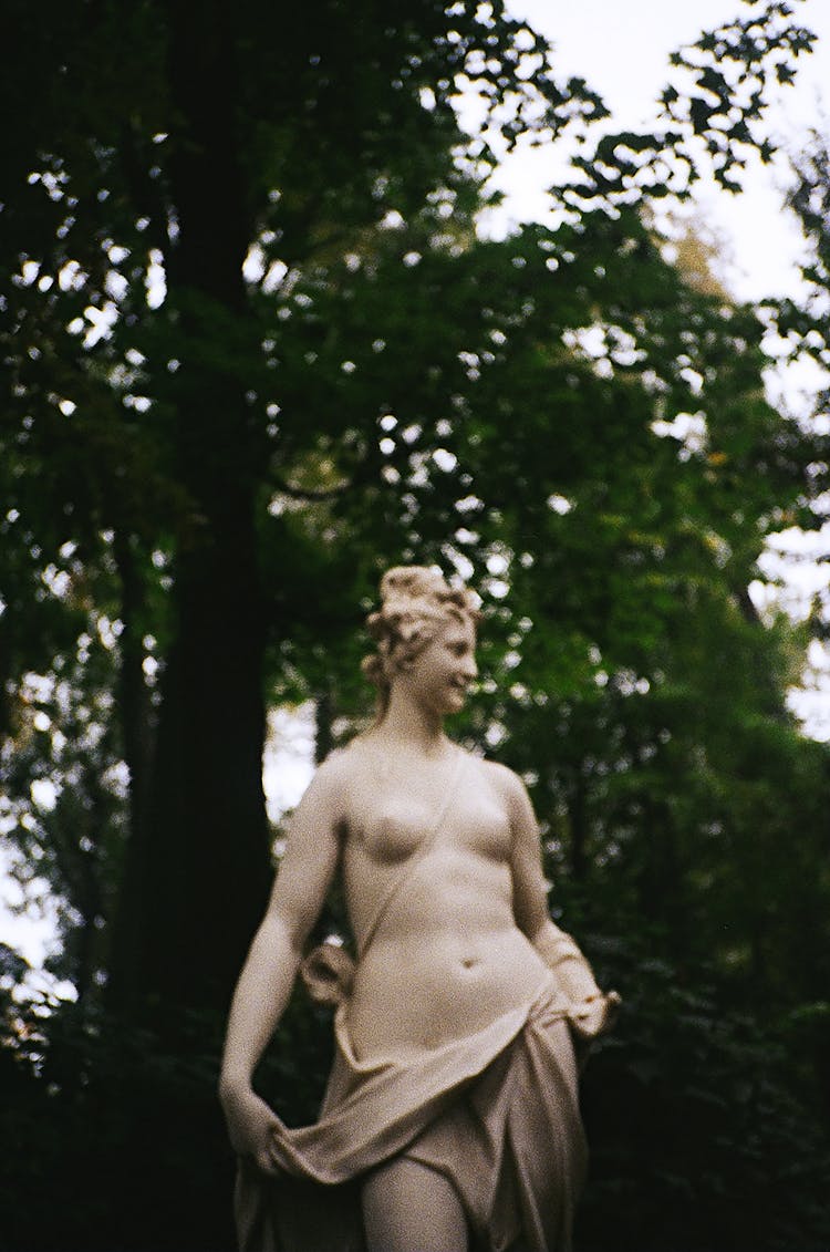 
A Statue Of Thalia In The Summer Garden