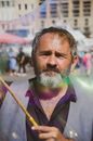 Portrait of Old Man on Street