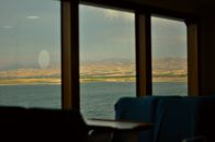 View of the Sea from the Window of the Ferry