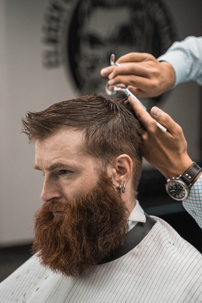Cliente en la barbería