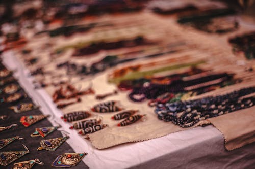 Free stock photo of market, necklace, secondhand