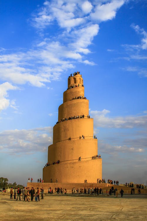 büyük samarra camii, dikey atış, dış içeren Ücretsiz stok fotoğraf