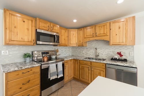 Foto profissional grátis de armário de cozinha, arquitetura, cozinha