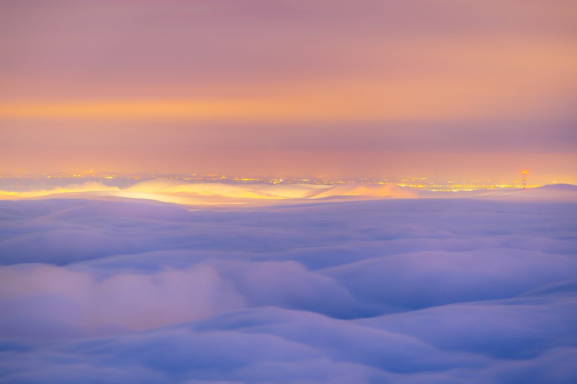 Sea of Clouds During Sunset · Free Stock Photo