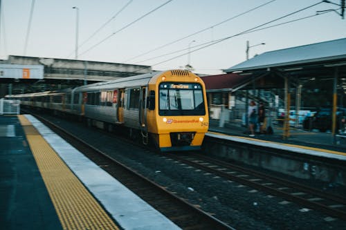 Train Arriving at a Station