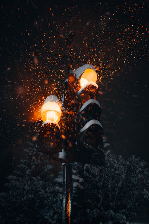 Traffic Lights in Snow 