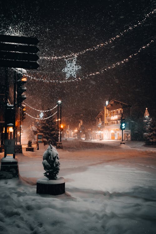 Town in Christmas Decorations 