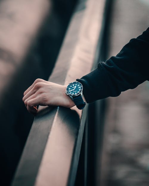 A Male Hand with Wrist Watch