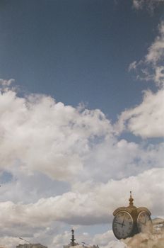White Clouds and Blue Sky