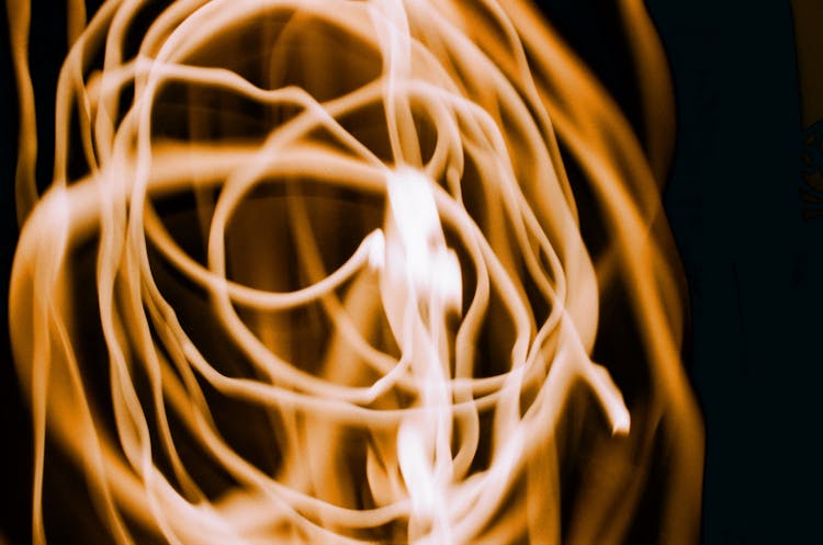 Abstract Blurred Flame Art