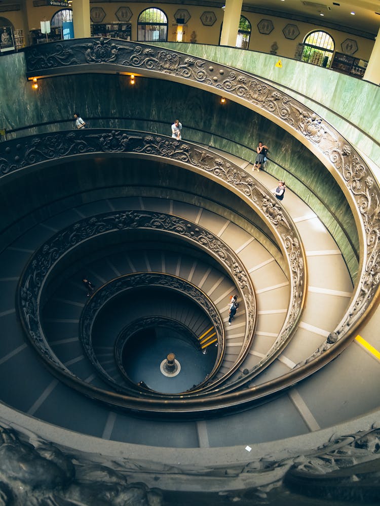 Spiral Steps In A Museum 