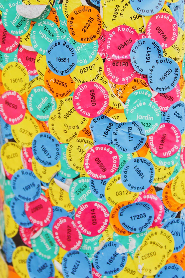 Round, Colorful Stickers