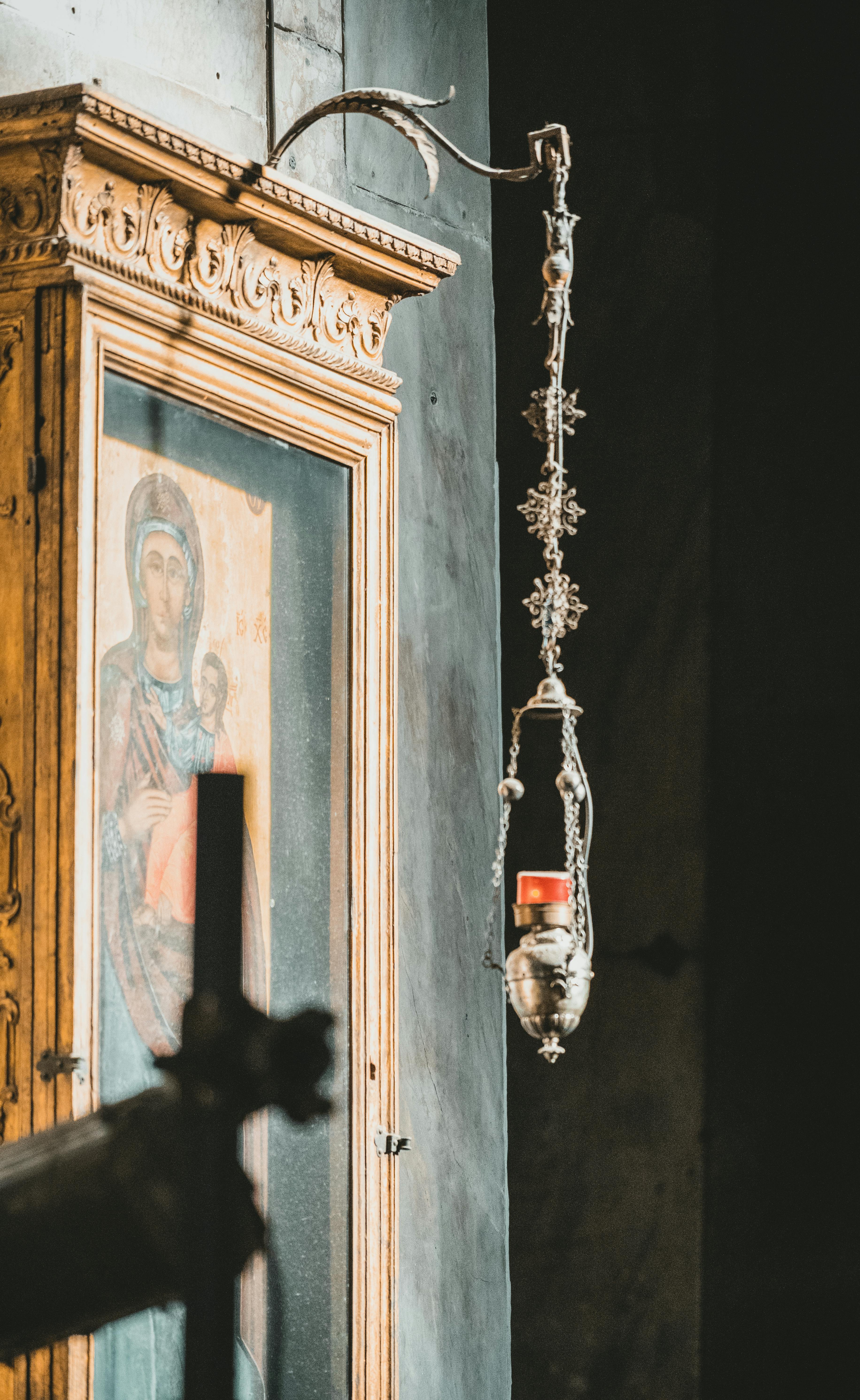 religious painting inside a church