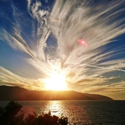 空 赤い空の無料の写真素材