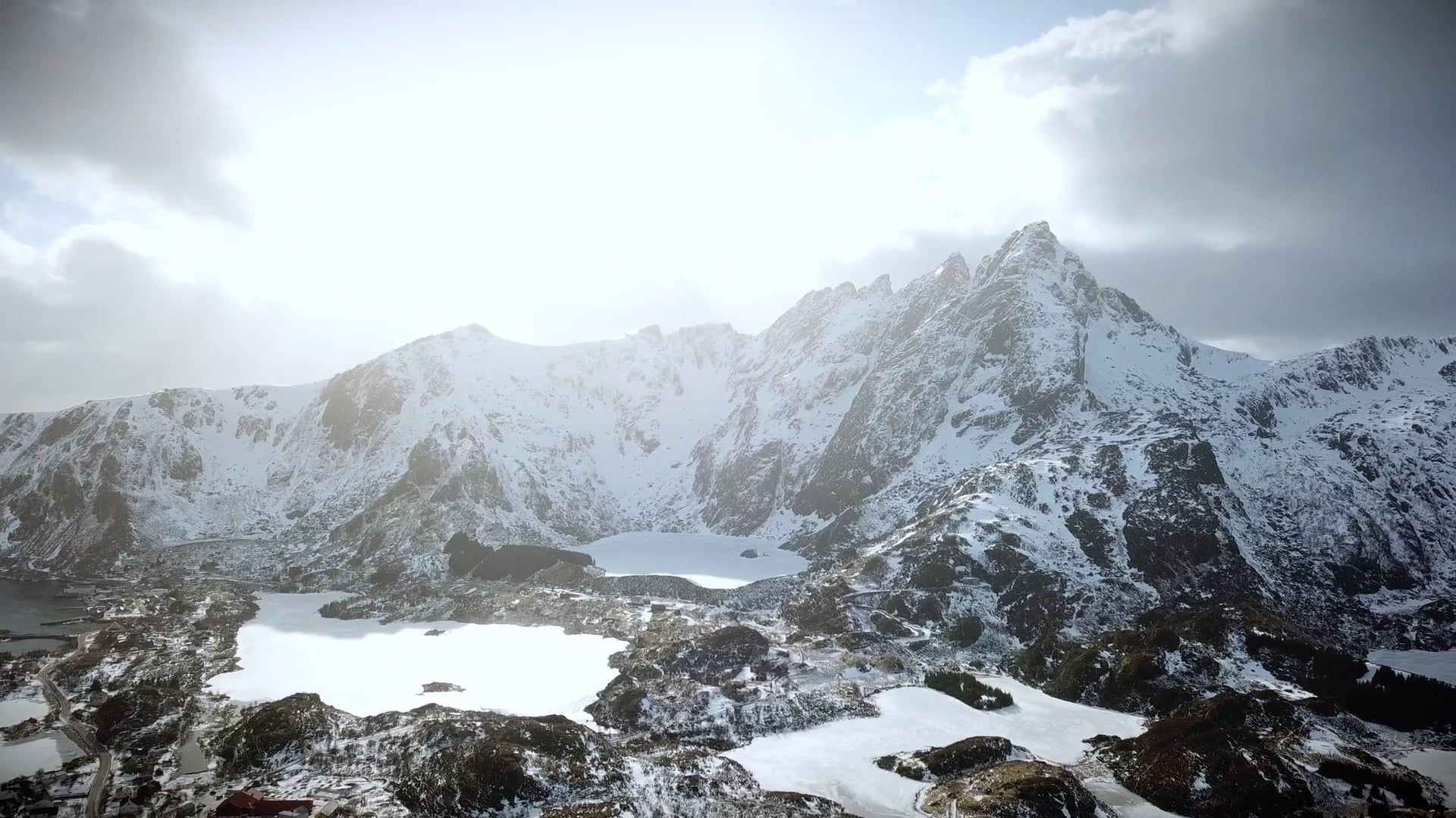 Aerial Footage of Snow Capped Mountains Free Stock Video Footage ...