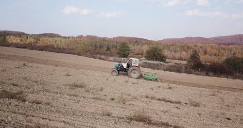 Tractor in Field