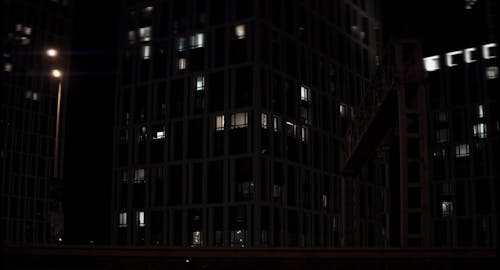 Video of a Building at the Night