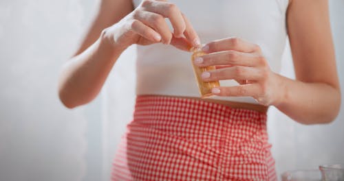 Close up of a Person Preparing Pasta