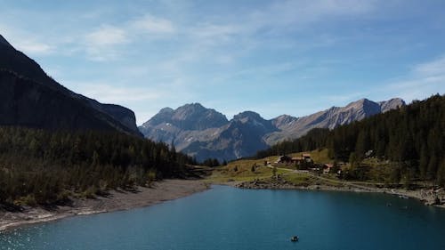 Landscape With Lake and Mountain Range