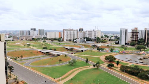 View on Streets and Building in City