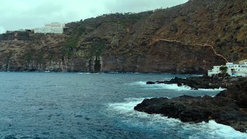 Crashing Waves on a Rock Formations