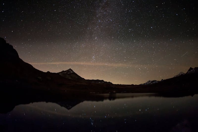 Beautiful Timelapse of the Night Sky with Reflections in a Lake Free ...