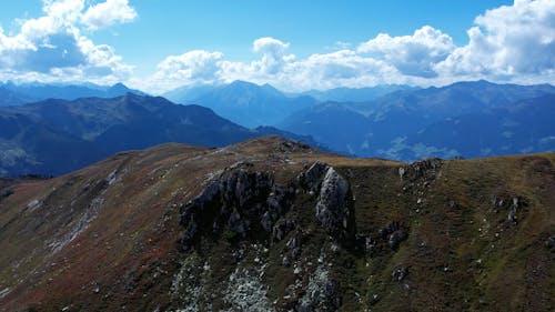 Drone Footage of a Mountain