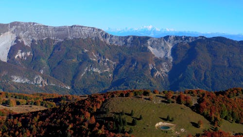 Landscape With Mountains in Autumn