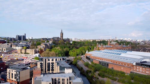 Aerial Footage of Buildings in the City