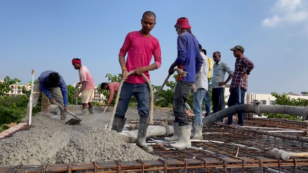 Labourer In Construction Labourers at Construction Site Free Stock Video Footage, Royalty-Free ...