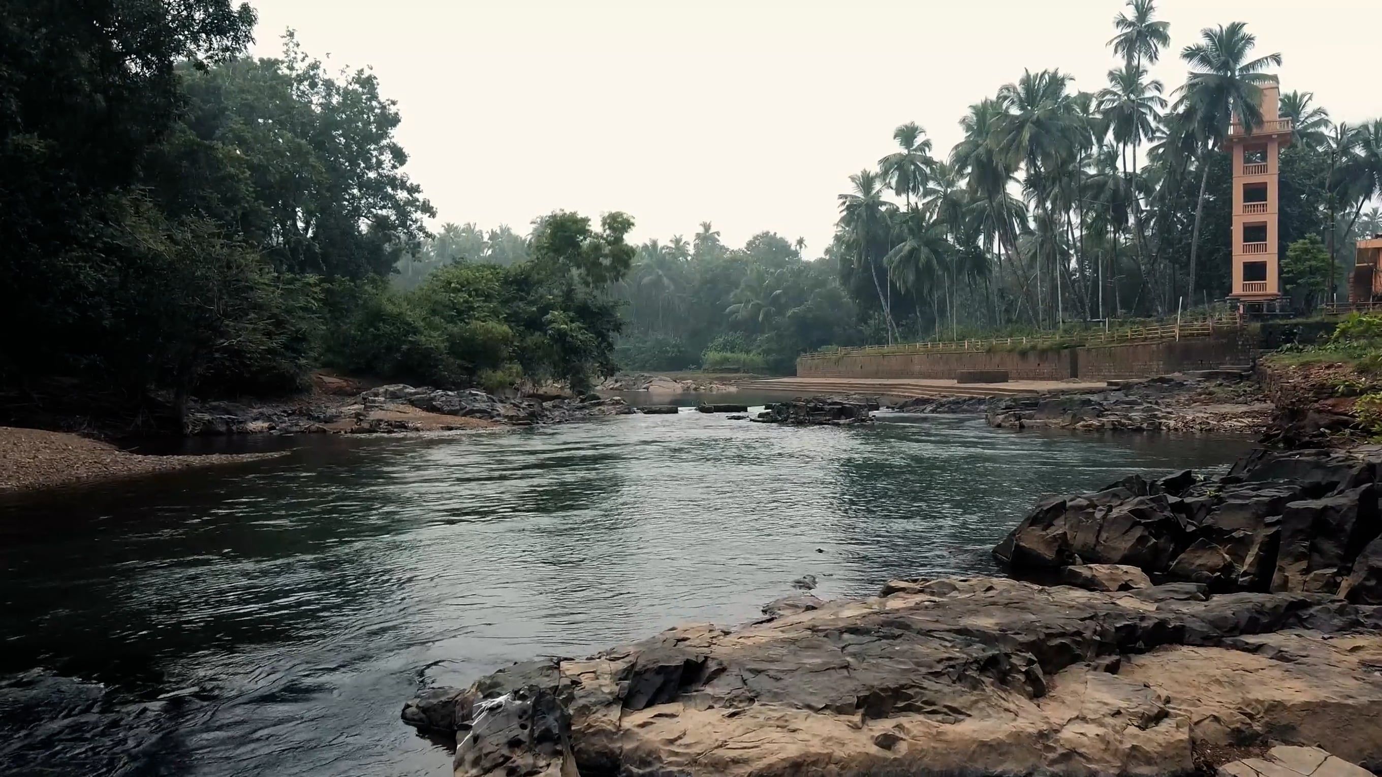 Drone Footage of Water Flowing in the River Free Stock Video Footage ...