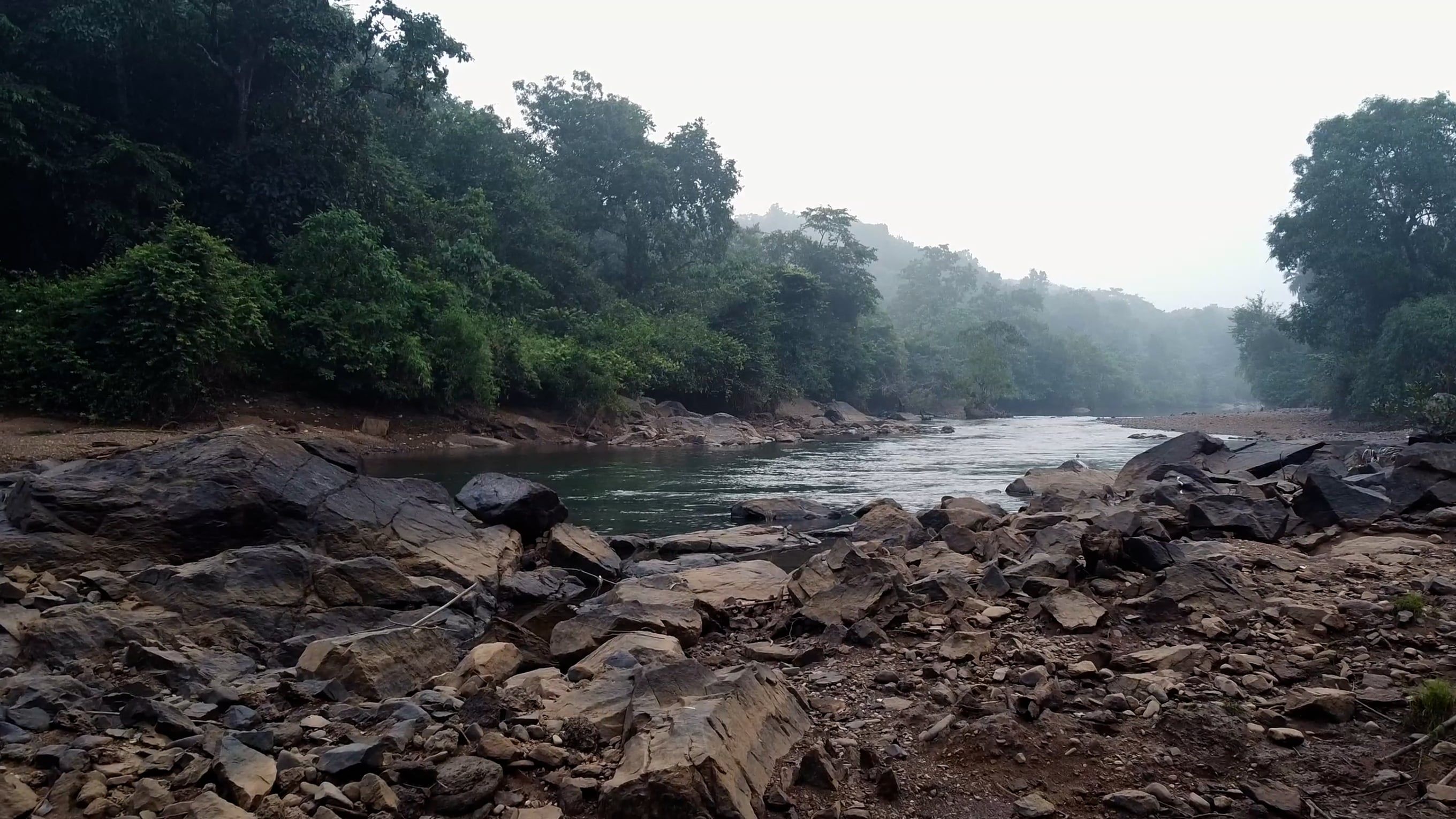 Drone Footage of Water Flowing in the River Free Stock Video Footage ...
