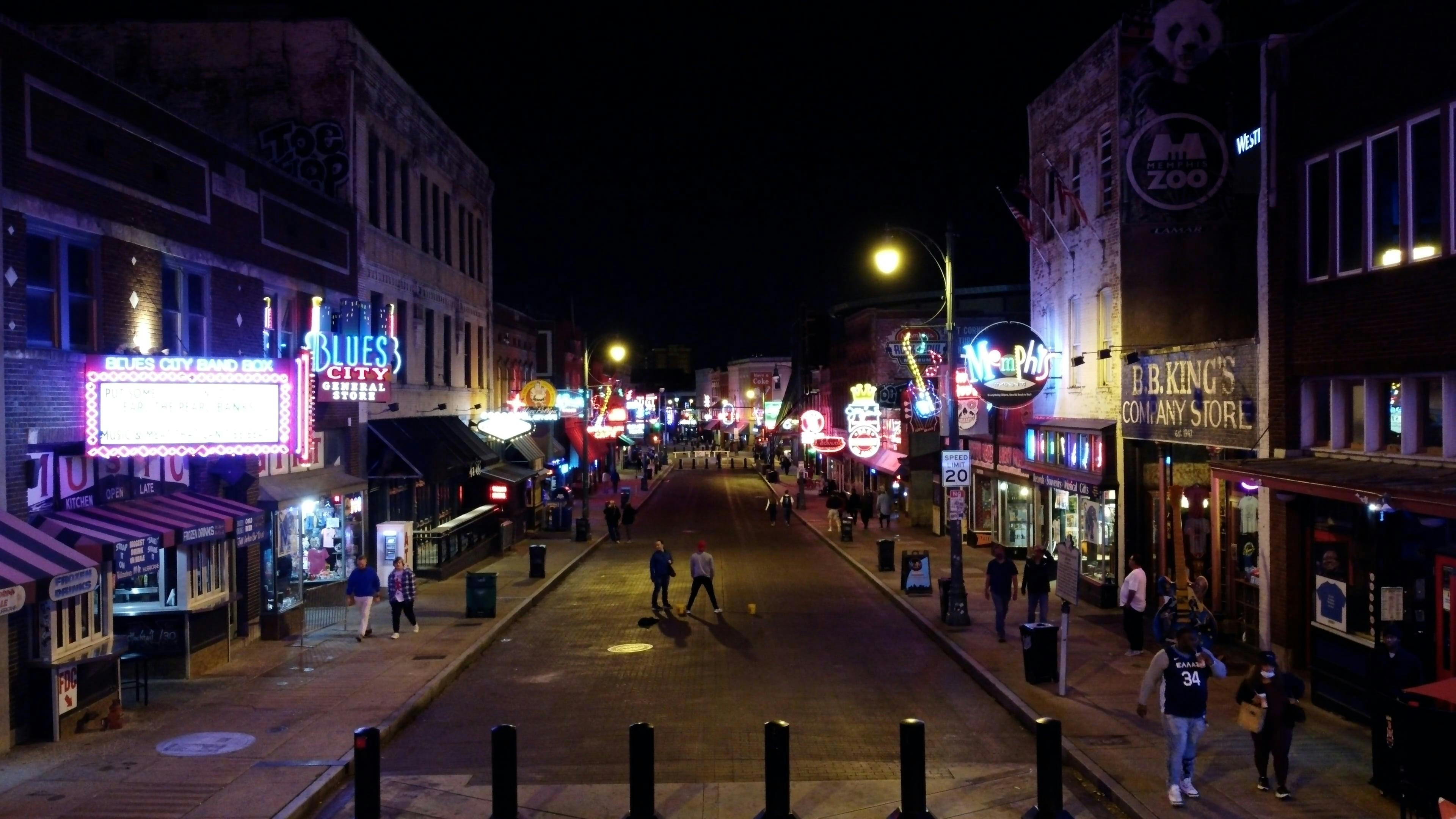 Shopping Street at Night · Free Stock Video