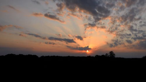 Cloudy Sky at Sunset