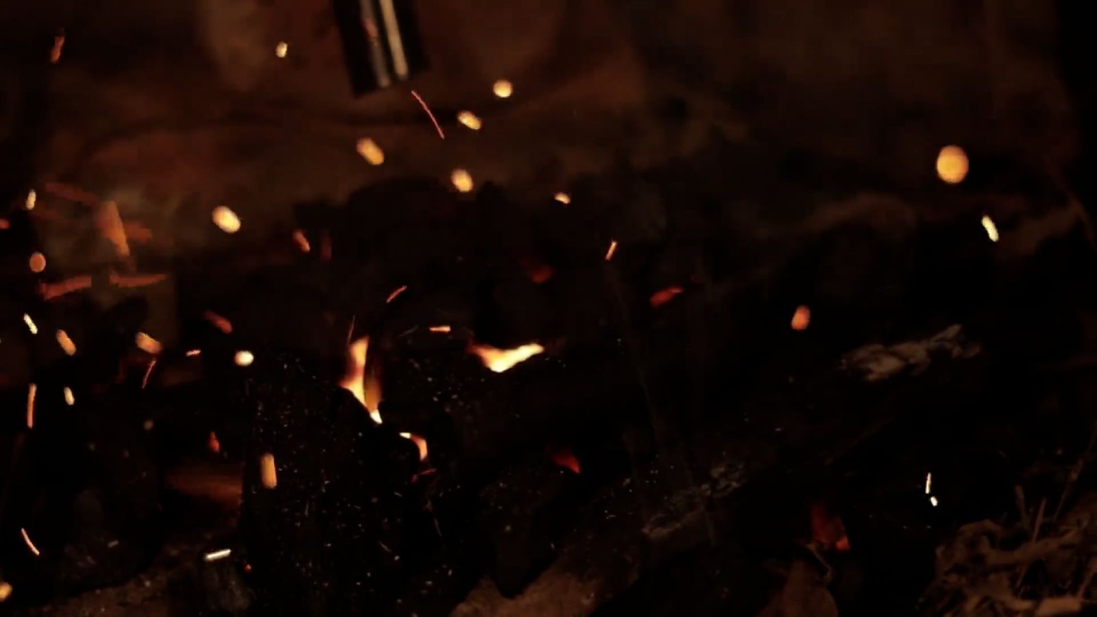 Embers Floating In The Air From Burning Woods Free Stock Video Footage ...