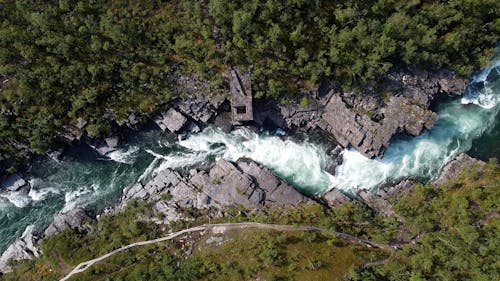 Drone Footage of a River