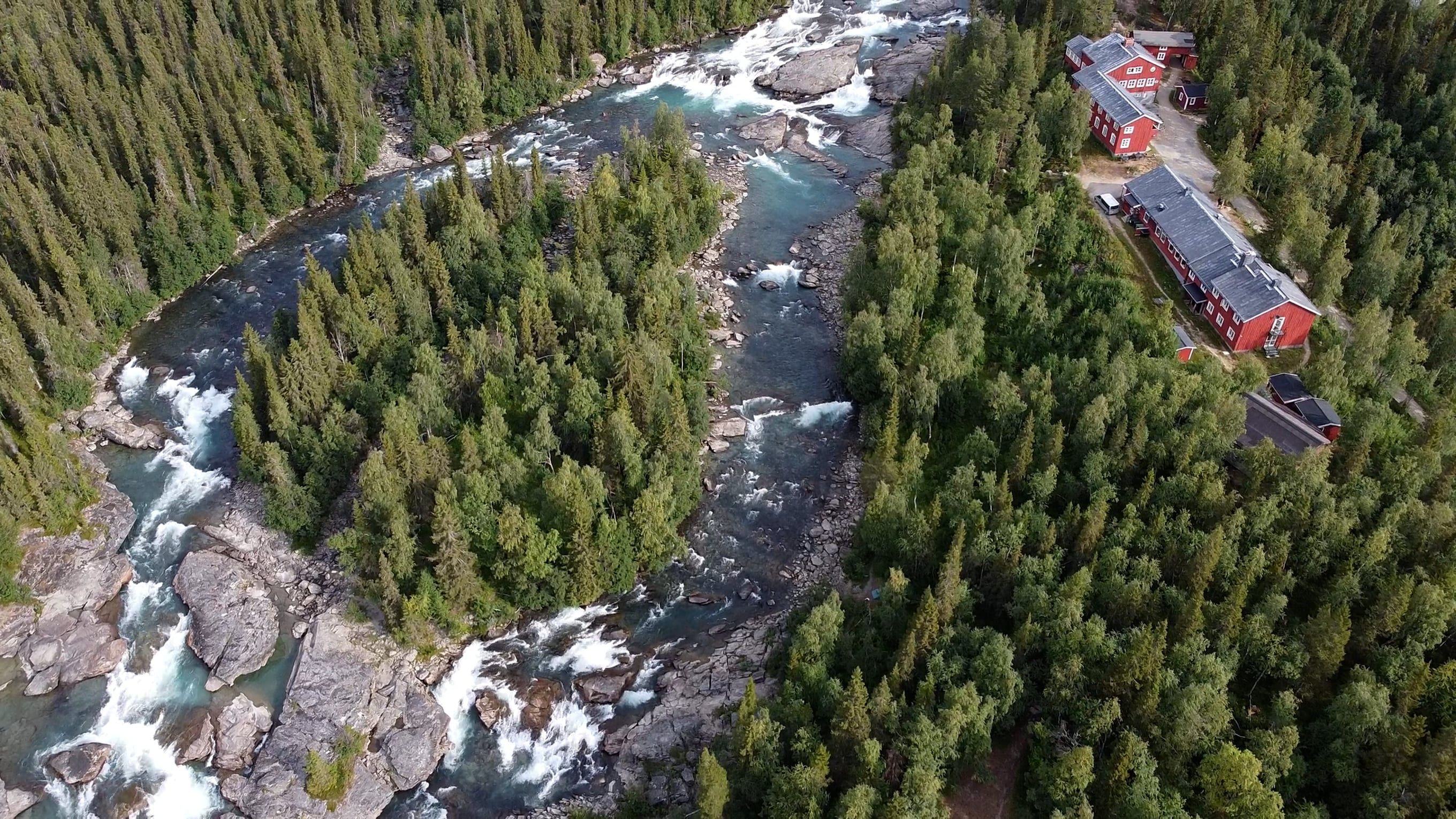 Drone Footage of Water Flowing in the River Free Stock Video Footage ...